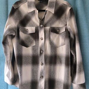 Sanctuary Kashmir Plaid Button-Down Shacket Sz Small NWT Anthropology